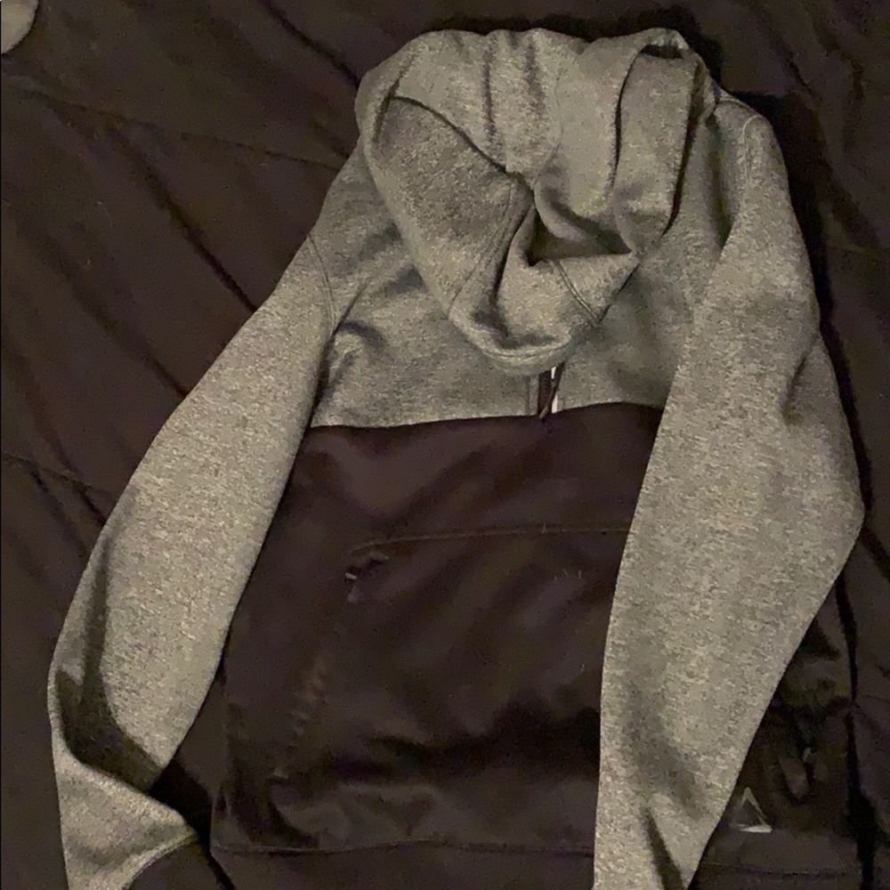 Black and grey hoodie